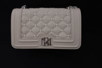 Image 1 of Badgley Mischka Pearl Crossbody - offwhite