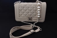 Image 3 of Badgley Mischka Pearl Crossbody - offwhite