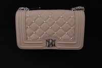 Image 1 of Badgley Mischka Pearl Crossbody Bag - Blush