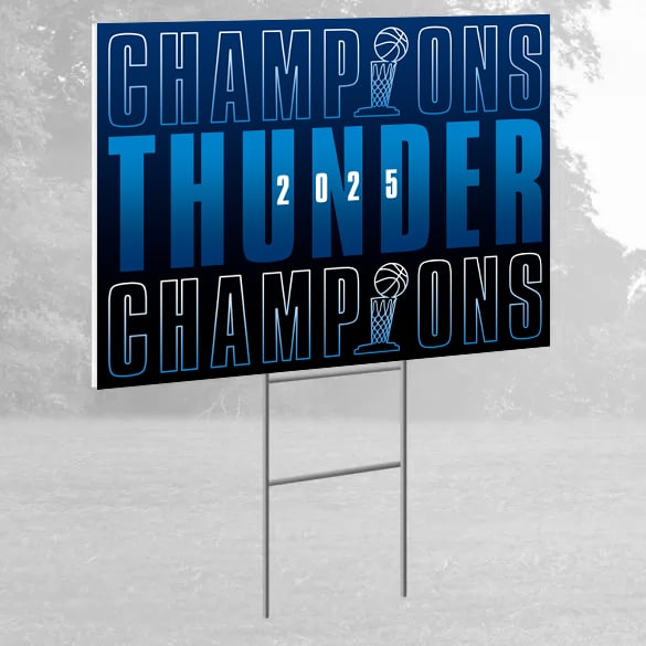 Image of OKC Thunder Yard Sign