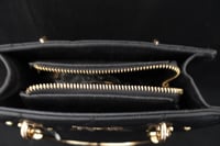 Image 3 of Blk Badgley Mischka Gold Metal Top-handle Tote 