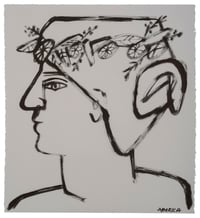 Image 2 of "Wreath of Flowers in Hair" (Diptych) by America Martin