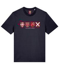 Image 1 of Four Shields T-Shirt (Navy)