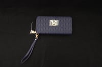 Image 1 of Badgley Mischka Long Wallet with Phone Pocket - blue