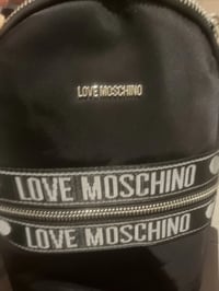 Image 1 of Moschino Women's Black BORSA nylon Backpack 