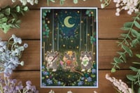 Magical Forest Cats - Art Print