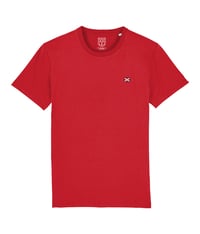 Image 1 of Casual Embroidered T-Shirt (Red)
