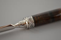 Image 4 of Rhodium Letter Opener, Turkey Feathers in Resin, Majestic Squire Style, #0311