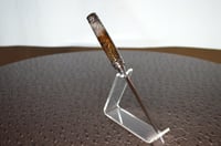 Image 6 of Rhodium Letter Opener, Turkey Feathers in Resin, Majestic Squire Style, #0311