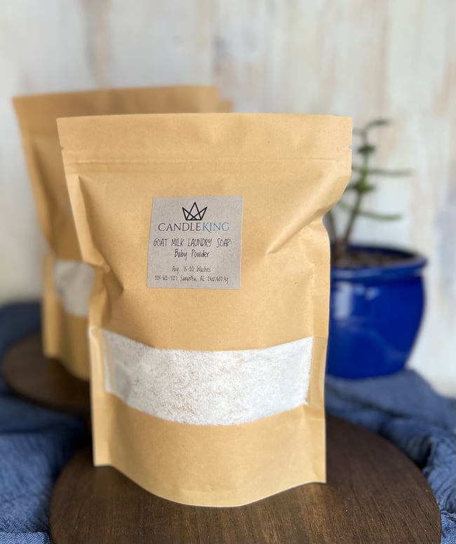 Goat Milk Laundry Soap: Baby Powder
