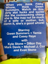 Image 3 of ADULT DVD Gwen Summers aka Filthy Wh*re