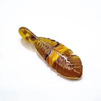 Image 2 of R3G15 Peach Feather Pendant