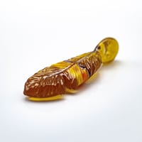 Image 4 of R3G15 Peach Feather Pendant