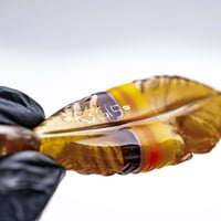 Image 5 of R3G15 Peach Feather Pendant