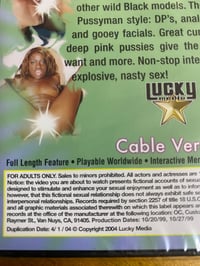 Image 3 of ADULT DVD. P-man's B.B.G. Black Bad Girls.  New Sealed.  Chasity, Monique, Annika LaRue.