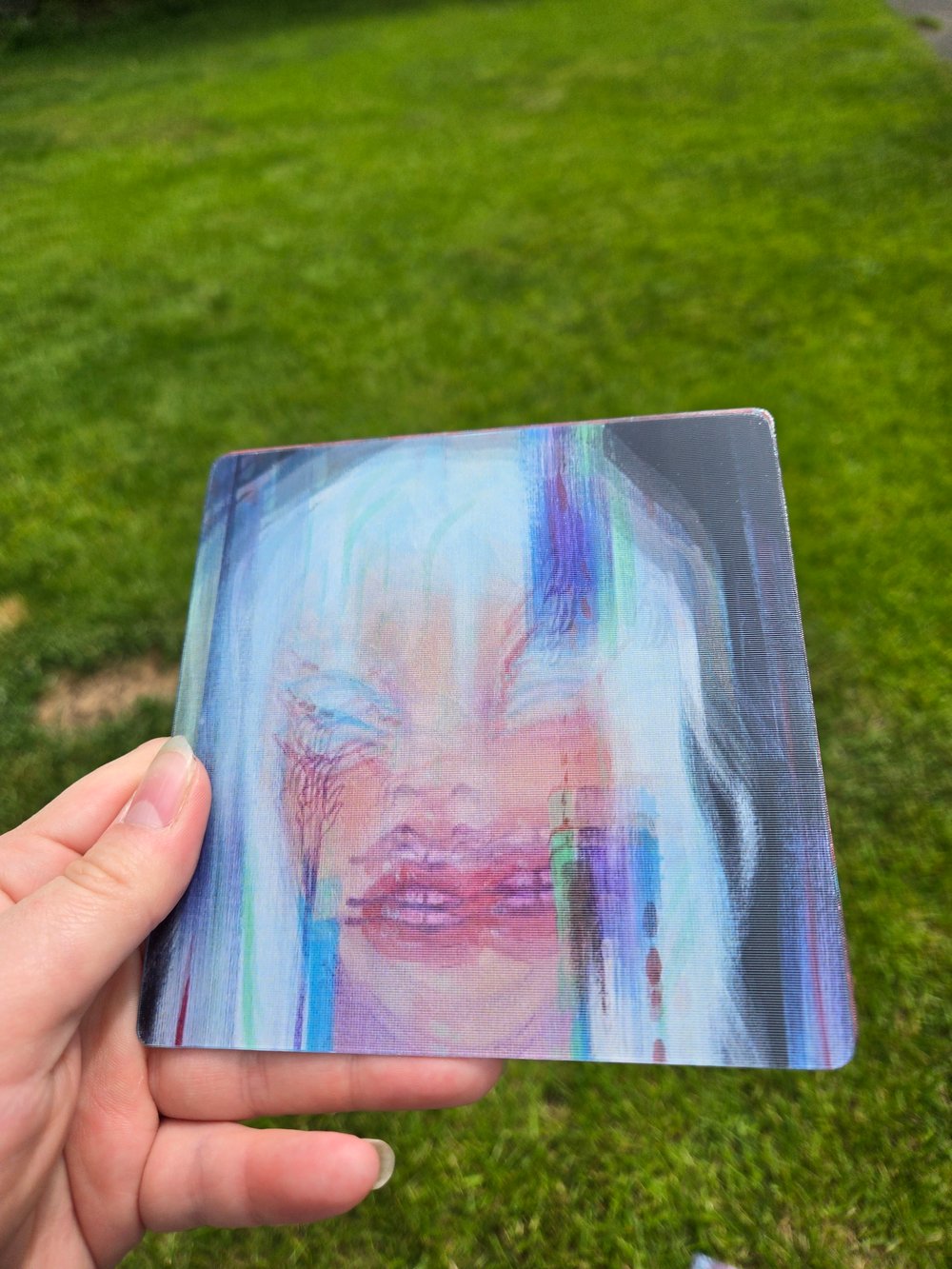 glitchy lenticular prints
