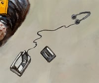 Image 4 of "Rock and Roll" Painting (inspired by "Back to the Future" and the Maxell "Blown Away" ad campaign)