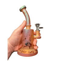 Image 3 of Rick & Morty Electro Plated Frosted Bong