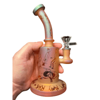 Image 1 of Rick & Morty Electro Plated Frosted Bong