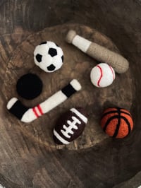 Image 2 of Felted Sports cuddle props 