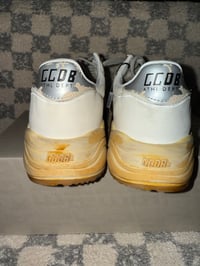 Image 4 of Golden goose running sole white/silver/beige