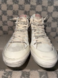 Image 2 of Golden Goose Hi top Slide Gold/Creme/Black