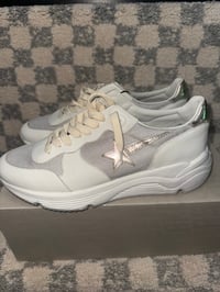 Image 4 of Golden Goose Running Sole White/Gold