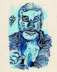 Image 1 of Blue Panther Portrait #1