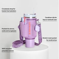 Image 2 of Stanley™️ ALL DAY 40 OZ QUENCHER CARRY-ALL | “Tigerlily Plum”