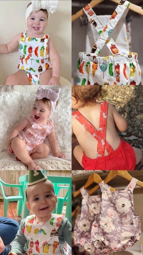 Image of Cross back romper