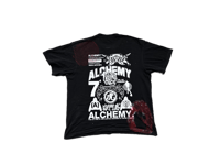 Image 2 of Akira Tetsuo kanji NY Freedom art dept custom screen print gray/black/red T-shirt