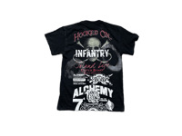 Image 2 of Akira Tetsuo infantry NY Freedom art dept custom screen print gray/black T-shirt