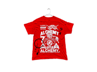 Image 2 of Beyenciaga infantry Beyonce NY Red Devils art dept custom screen print red/white T-shirt