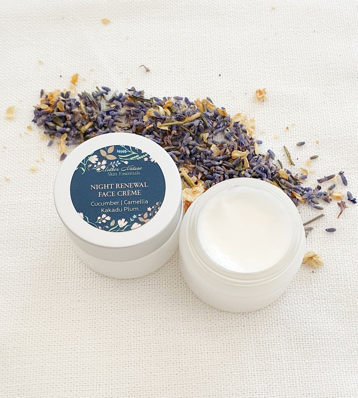 Image of Cucumber and Kakadu Plum Night Renewal Face Cream | Natural Skincare | Night Renewal Creme 