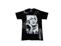Image 2 of Beylenciaga Infantry Beyonce NYC art dept make art not war custom make screen print black T shirt 