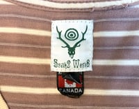 Image 3 of South 2 West 8 engineered garments striped tee, made in Canada, size M 
