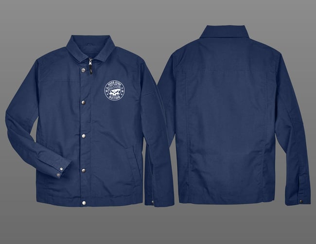 Road King Nation Auxiliary Canvas Work Jacket(NAVY)