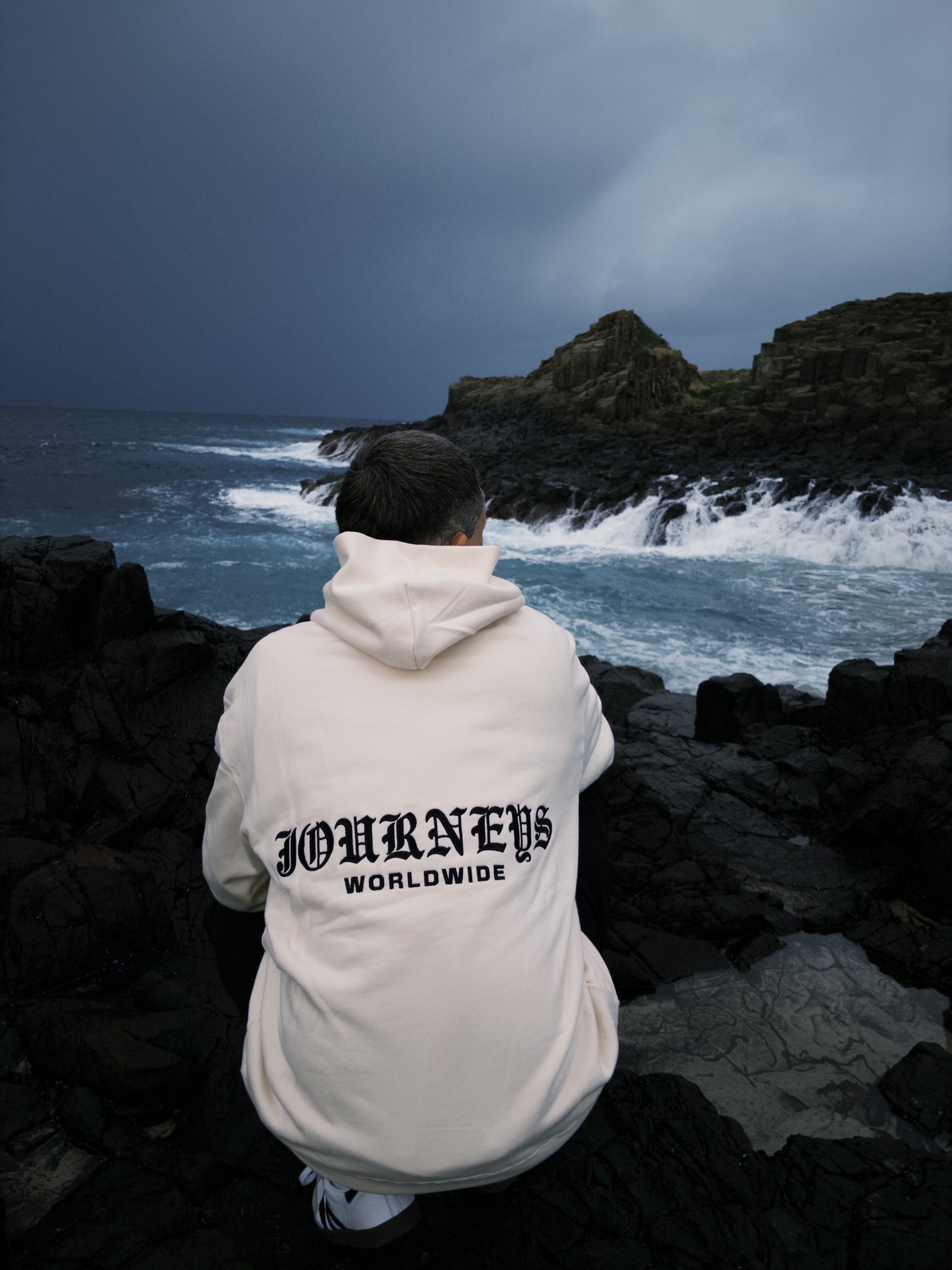 Image of Stacker Trainer Hoodies - Cream