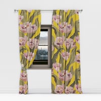 Image 1 of Oversized Floral Curtains in 5 options