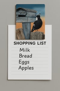 Image 1 of "Waiting For The Postie" Fridge Magnet