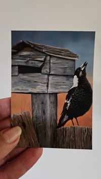 Image 2 of "Waiting For The Postie" Fridge Magnet