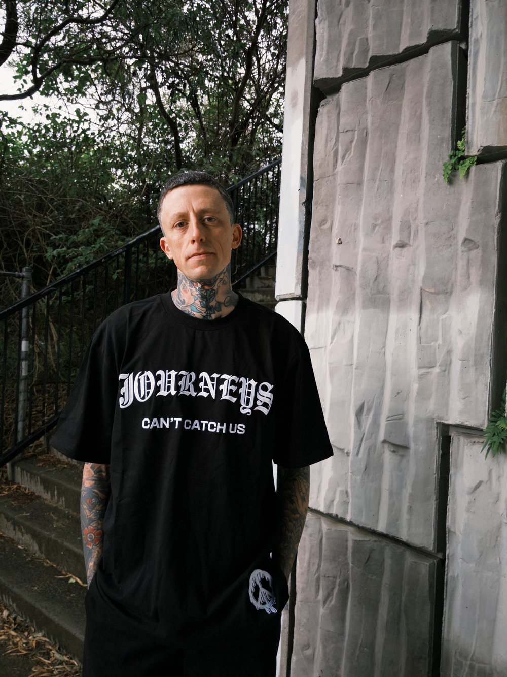 Image of Can't Catch Us - Black Tee