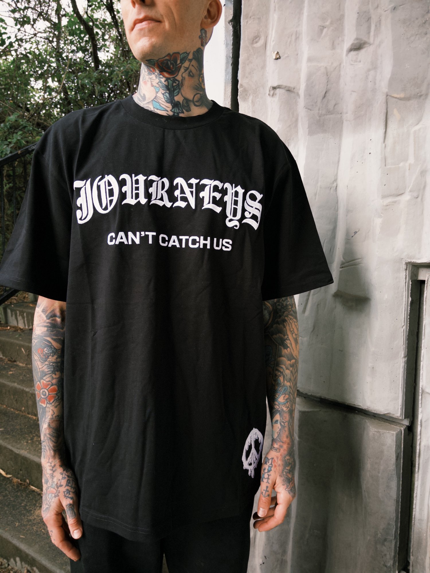 Image of Can't Catch Us - Black Tee