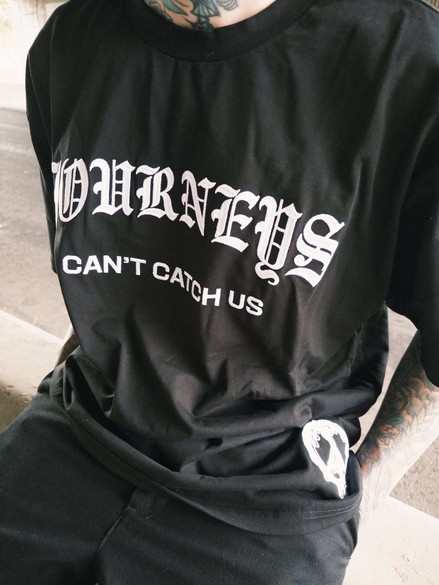 Image of Can't Catch Us - Black Tee