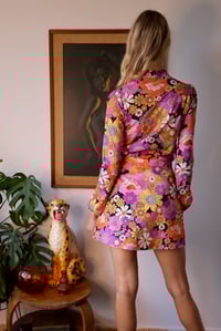 Image 3 of Snap Button Skirt in Psychedelic Meadow