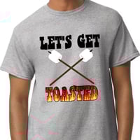 Image 2 of Let's Get Toasted funny camp shirt