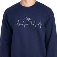 Image 1 of Michigan Heartbeat shirt