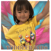Image 1 of NEW!!! My Kind of Peeps Tee - Kids Youth Girls and Boys Yellow Birds Friends Shirt