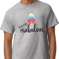 Image 2 of Feeling Crabulous hermit crab shirt