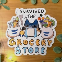 Image 1 of Grocery Store Survivor Sticker